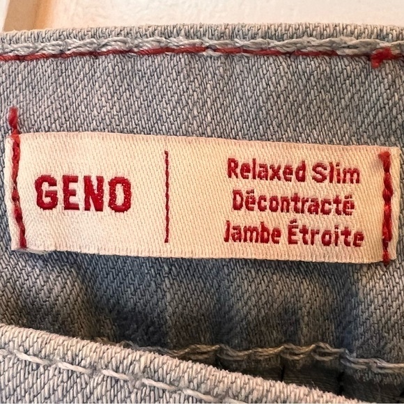 True Religion Mens Sz 30 Gray Blue Geno Relaxed Slim Stitched Stretch Streetwear - Picture 3 of 10